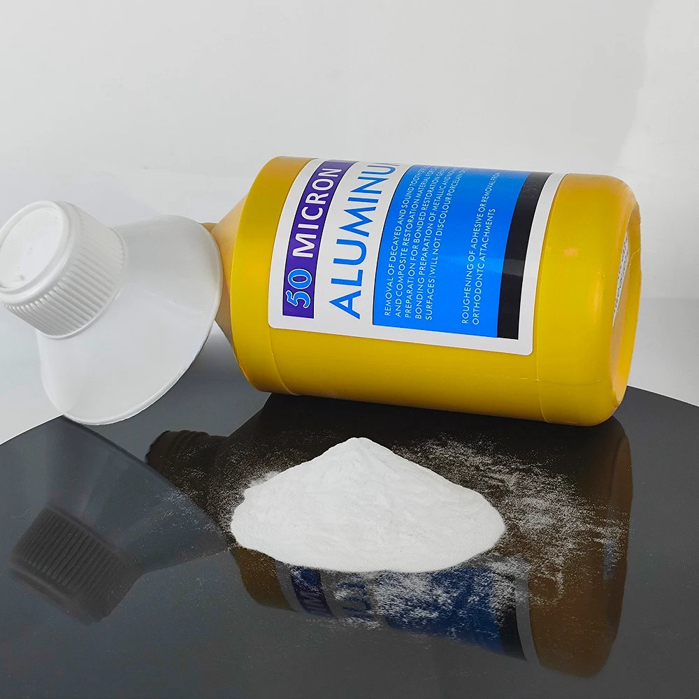 Dental Alumina Powder 30/50/90m Aluminum Oxide Sandblasting Powder for Dental Microblaster Teeth