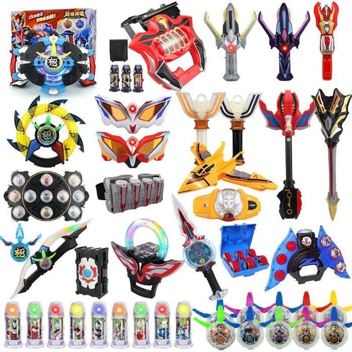 Pop Mart - Transformasi Ultraman Electric Tiga Dengan Musik Efek Cahaya Mainan / Mainan Ultraman
