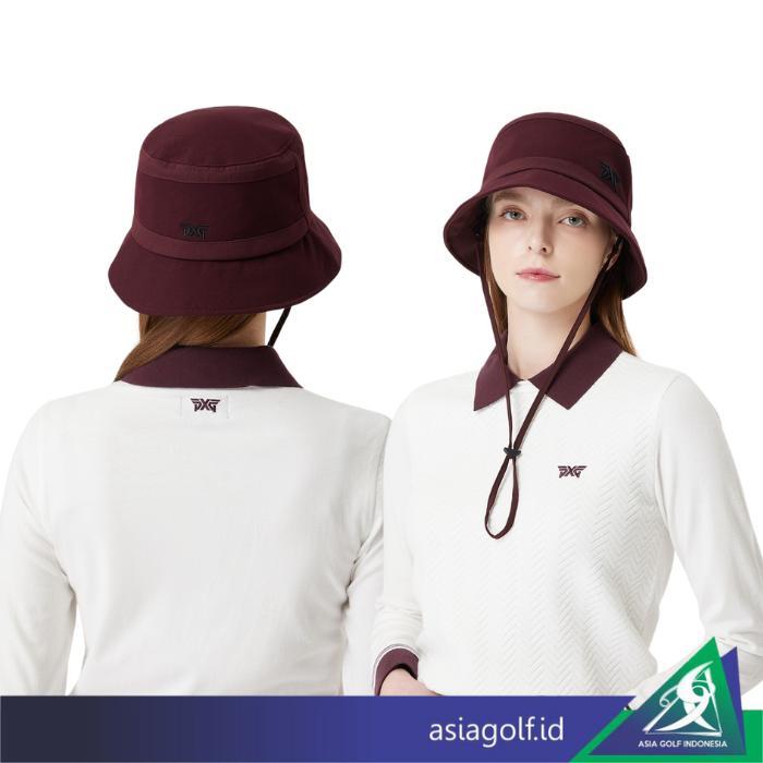 Ladies Bucket Hat Golf Pxg Textured Golf Topi Hat Golf Wanita