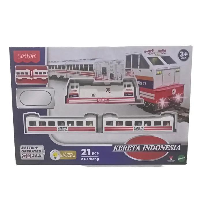 Mainan Anak Krl Kereta Indonesia Cc 215 17 Lampu Nyala