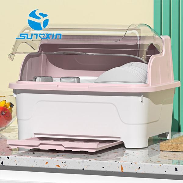 SUNXIN-Rak Piring Plastik S60/ Rak Pengering Piring / Sendok Rak Dapur