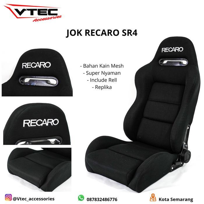 JOK RECARO SR4 - Hitam