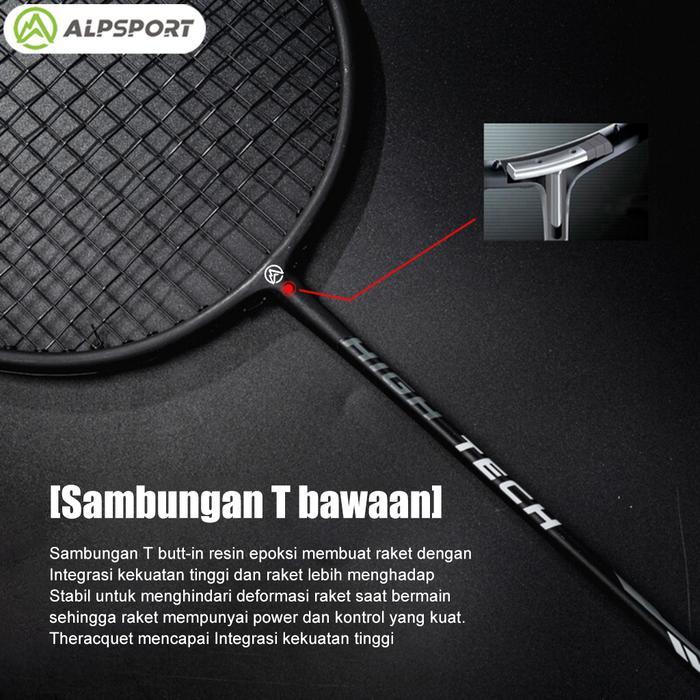 Promo Alp Raket Rr T500, 100% Karbon Penuh, 4U G5, Poros Bulat Penuh, Rebound Cepat, Keseimbangan