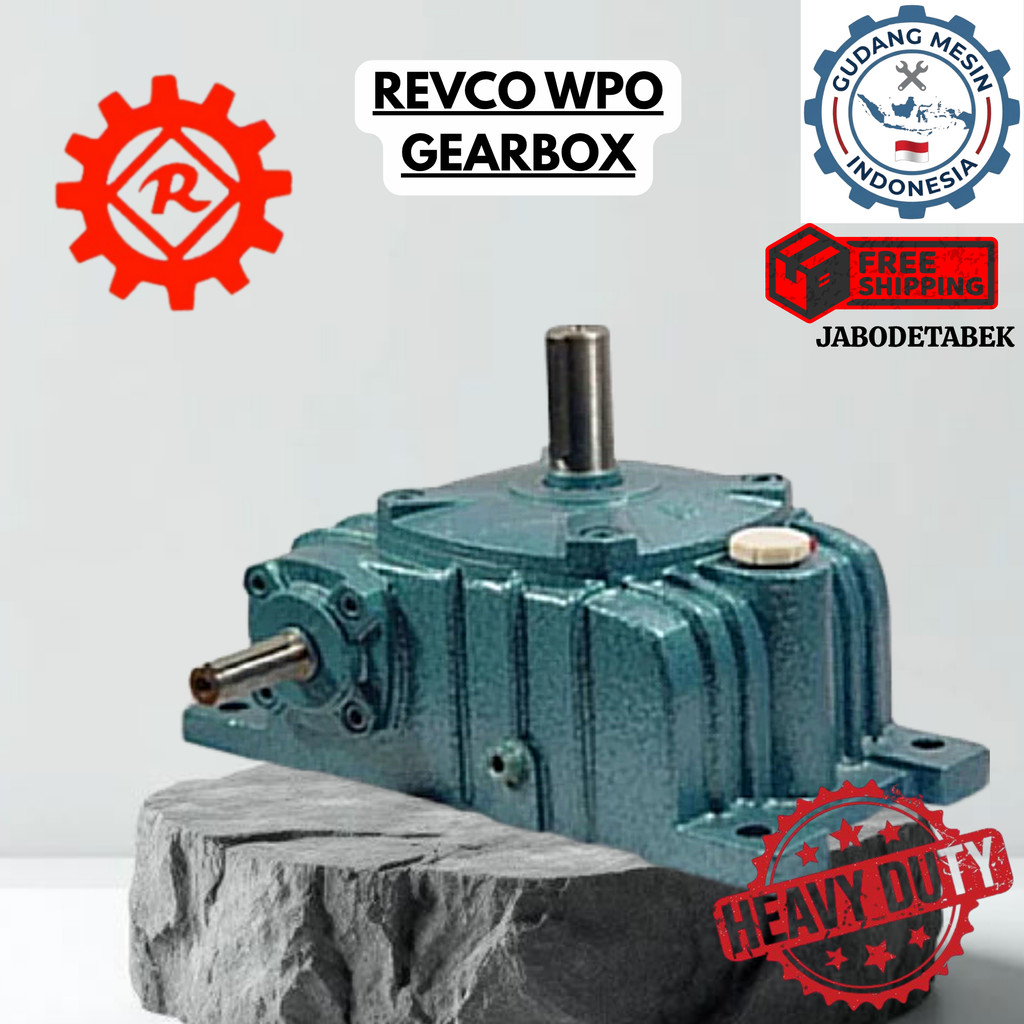 GEAR BOX REVCO WPO 135 WORM GEAR REDUCER RATIO 1:10-60/ GEAR BOX REVCO WPO WORM GEAR REDUCER RATIO 1