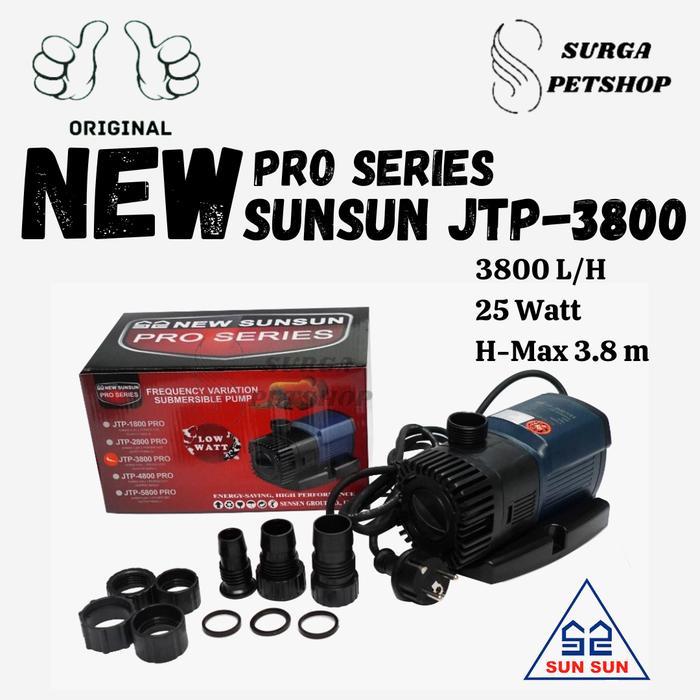 NEW SUNSUN JTP 3800 PRO POMPA AIR CELUP AKUARUM KOLAM IKAN JTP3800