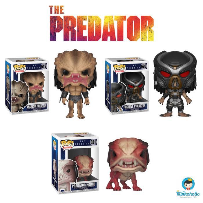 Funko POP Set Promotion The Predator - Assassin, Fugitive, Hound