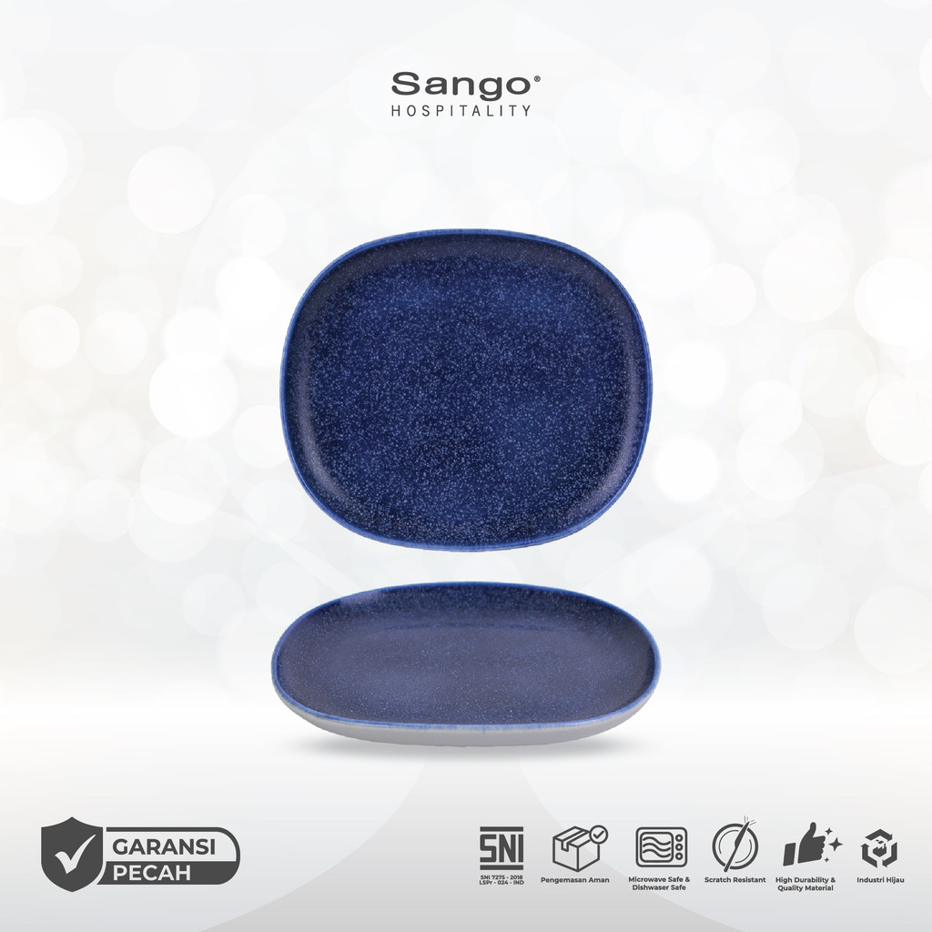 Sango Ora Forio Piring Salad/Dessert Besar Large Salad Dessert Plate Keramik Hotel Restoran Cafe