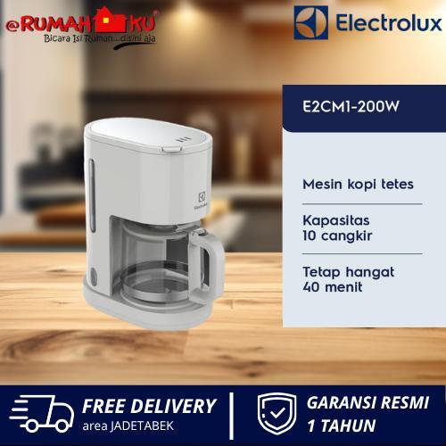 ELECTROLUX E2CM1-200W Coffe Maker Putih E2CM1 200W mesin pembuat kopi instan