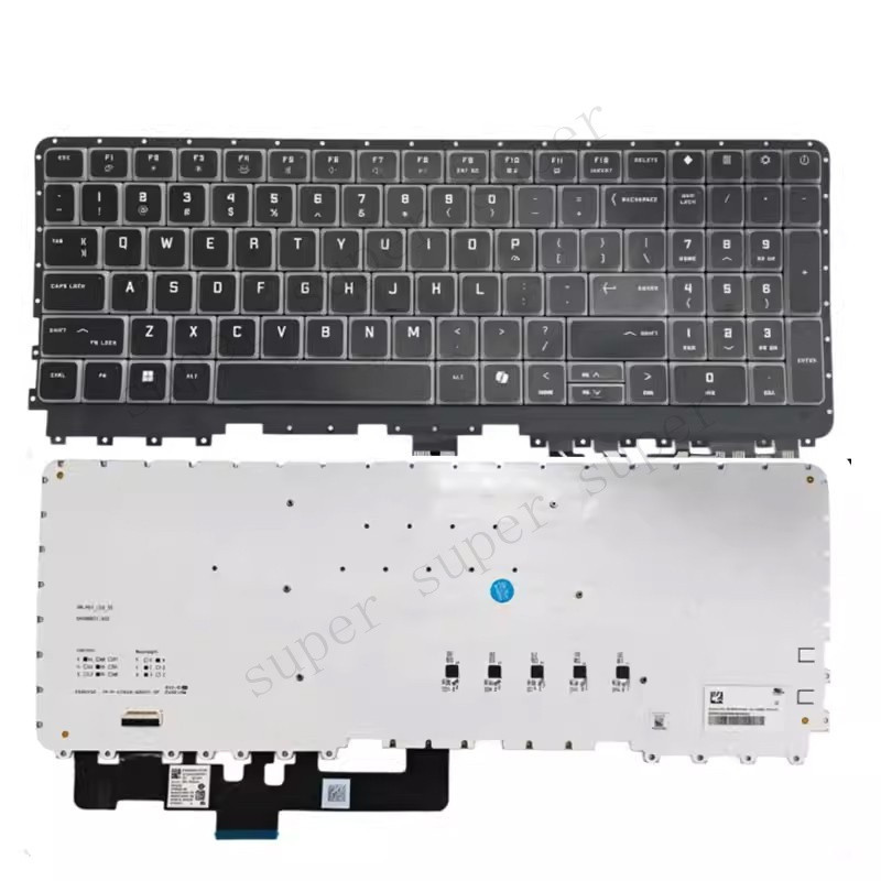 S New Pek Key RGB Backlit US Keyboard For HP OMEN MAX 16 inch Gaming Laptop 16ah