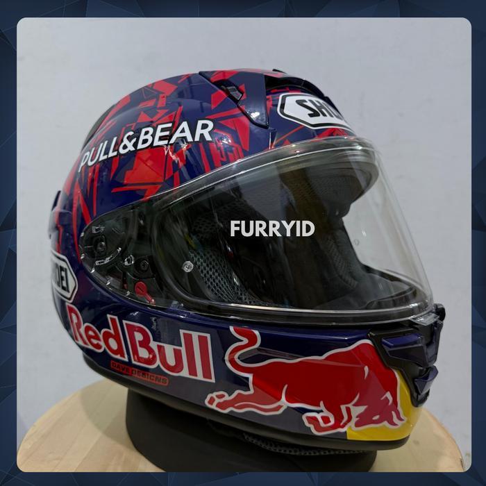 HELM FULL FACE SHOEI X15 MARQUEZ DAZZLE REDBULL GLOSSY