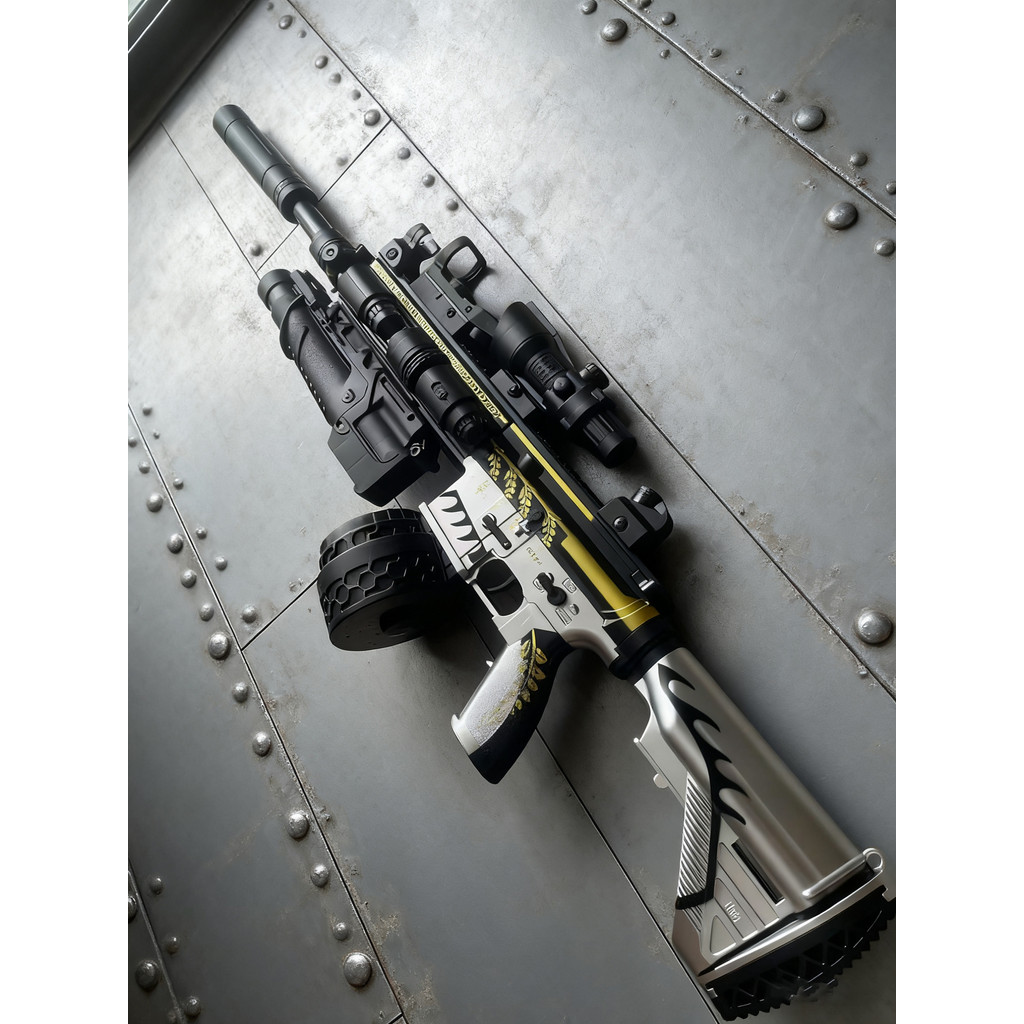 M416 Auto Electric Gel Blasters with Realistic Recoil Vibration Feedback for Outdoor Team Battle
