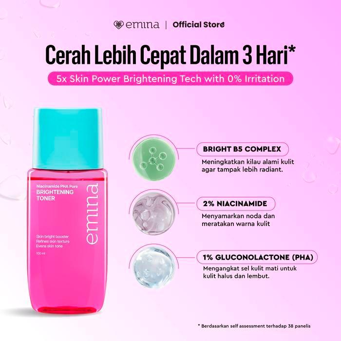 Emina 1 Paket Bright Stuff Lengkap 7 Produk
