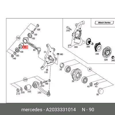 READY BUSHING SAYAP DEPAN ATAS MERCY MERCEDES W203 W204 W207 W212 203 333 10 14 3 BULAN