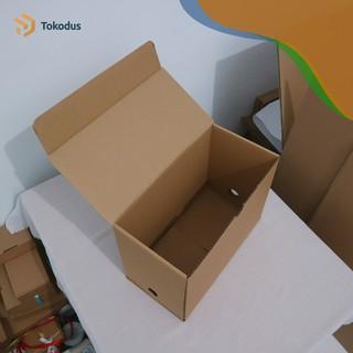 (Isi 100) Kardus Arsip Storage/Penyimpanan/Box File/Karton Arsip/Box Dokumen 37X19X27 Cm (Bisa