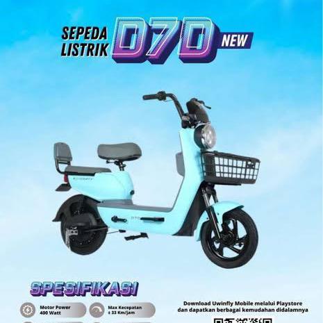 Sepeda Listrik E-Bike uwinfly D7S