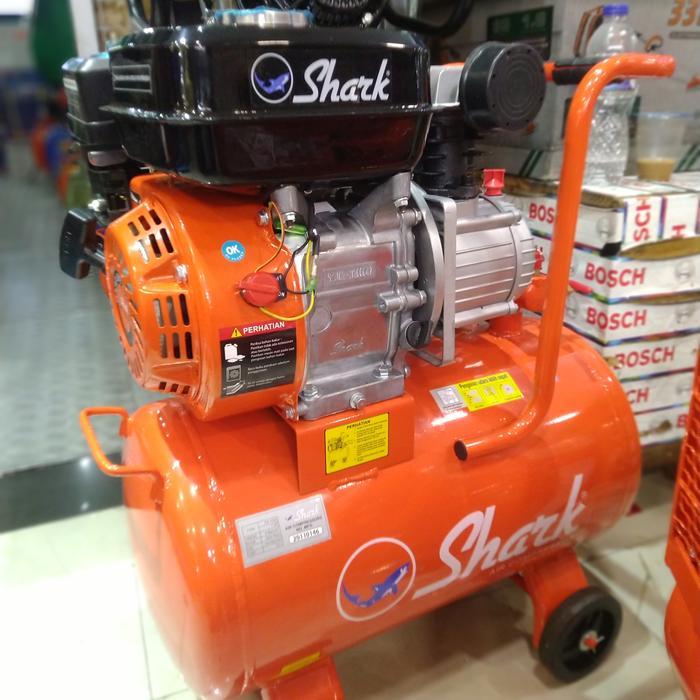 Kompresor Angin Portabel Mesin Bensin 1 HP Shark EZ-1035 Air Compresor