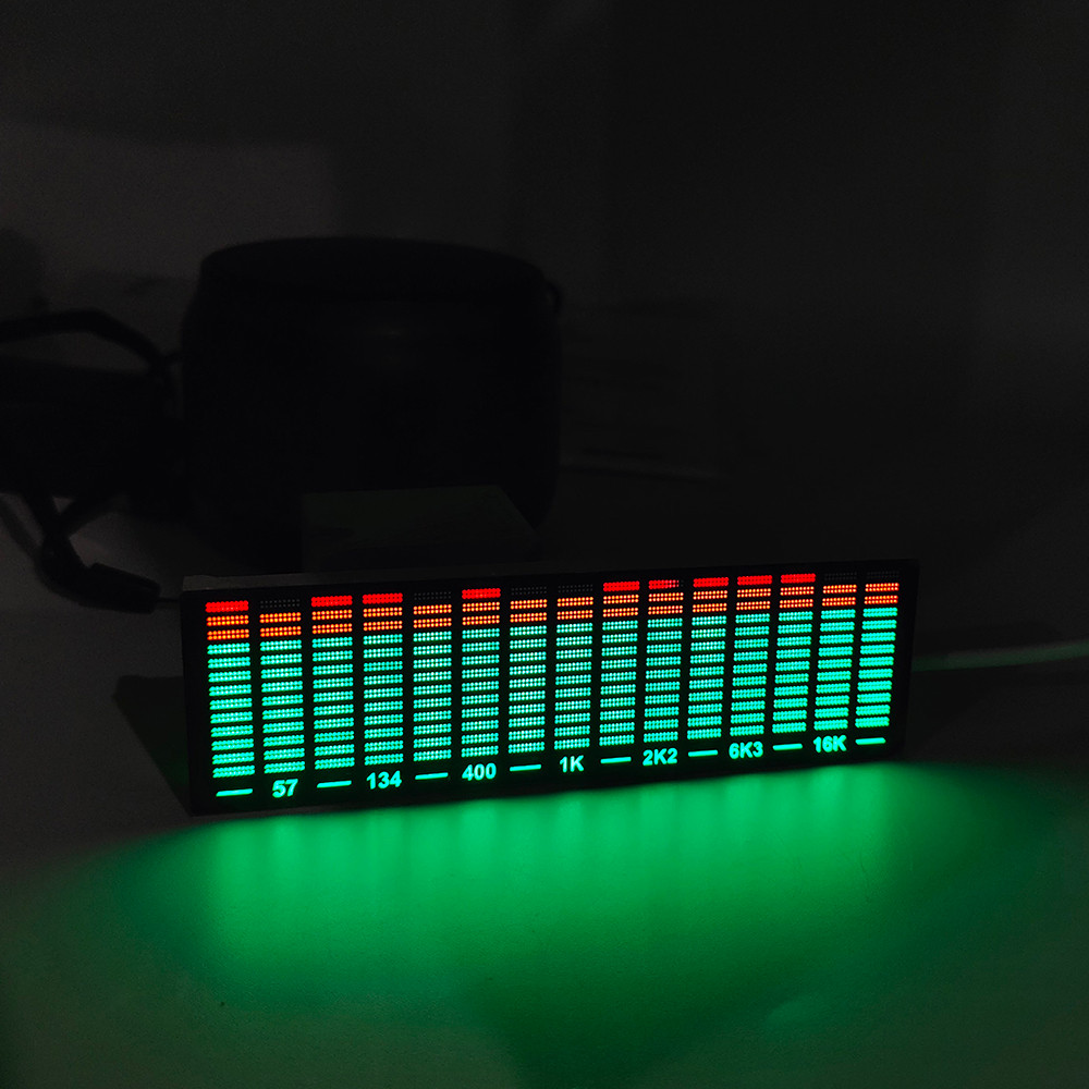 Multi-mode Voice Control Music Spectrum LED Pickup Rhythm Analyzer Light Display Audio Level