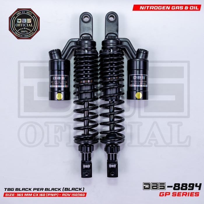 DBS 8894 Gp Series New Edition Shock Belakang Pcx160 new Adv150 Pcx150 365MM - Black as Black, UK 36