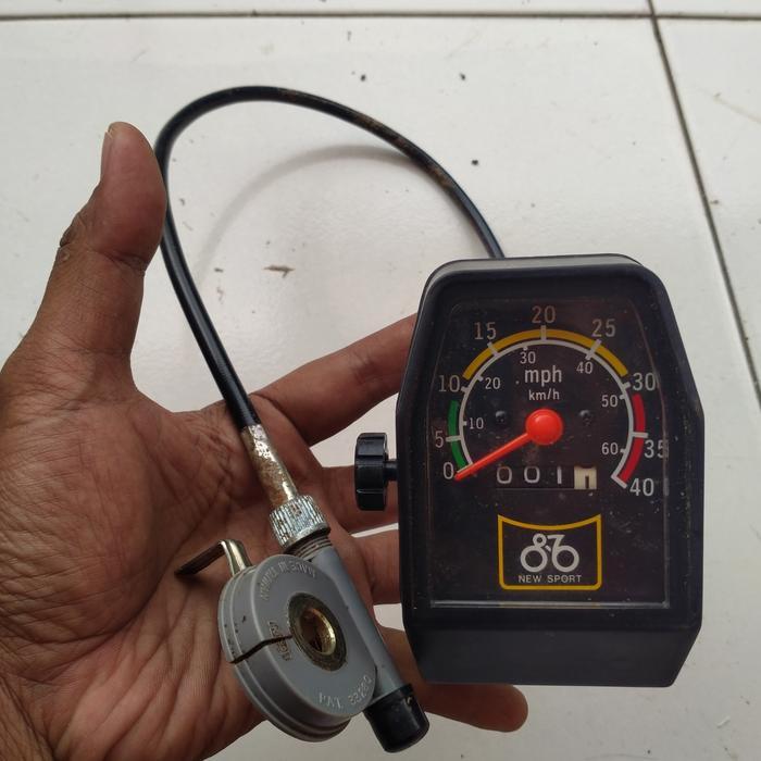 Promo Speedometer Antik Model Analog Sepeda Jadul New Sport Made In Taiwan Terlaris