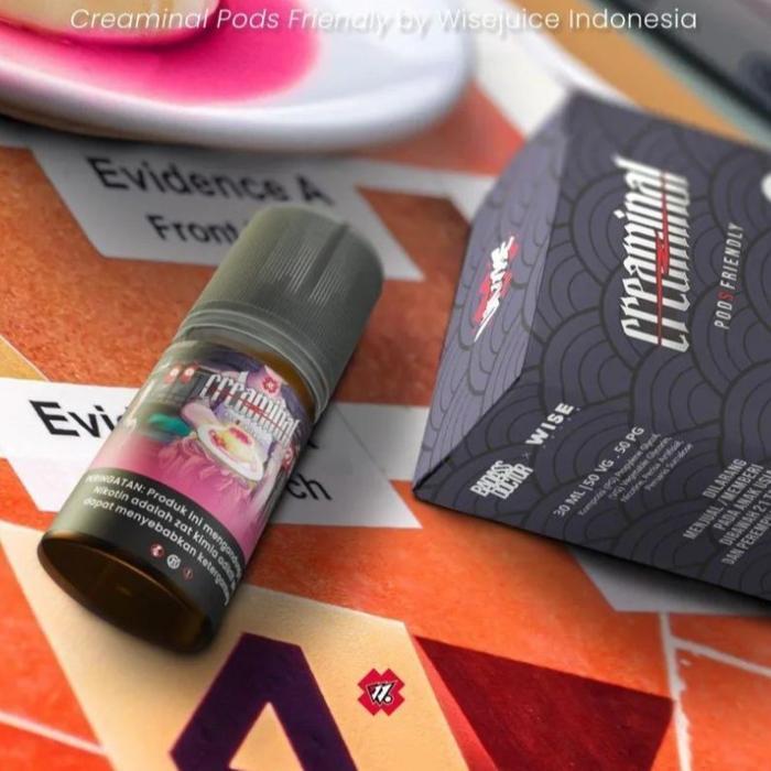UA CREAMINAL JAPANESE STRAWBERRY PUDING FLA 30ML 12MG BY UNWISE.ID LIQUID