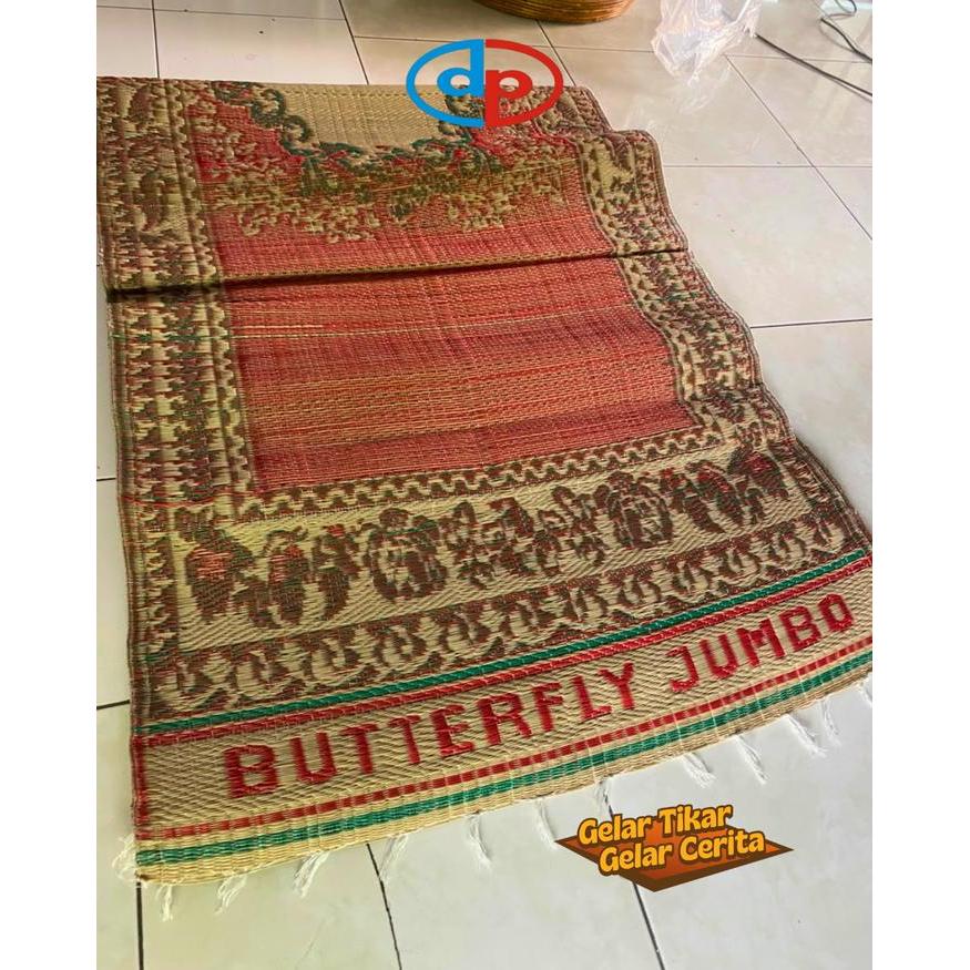 Dolphin Mat Tikar Motif Butterfly 3x4 Cream Polos TMCTP Tikar Plastik Tikar Motif Tikar Lipat/Tikar