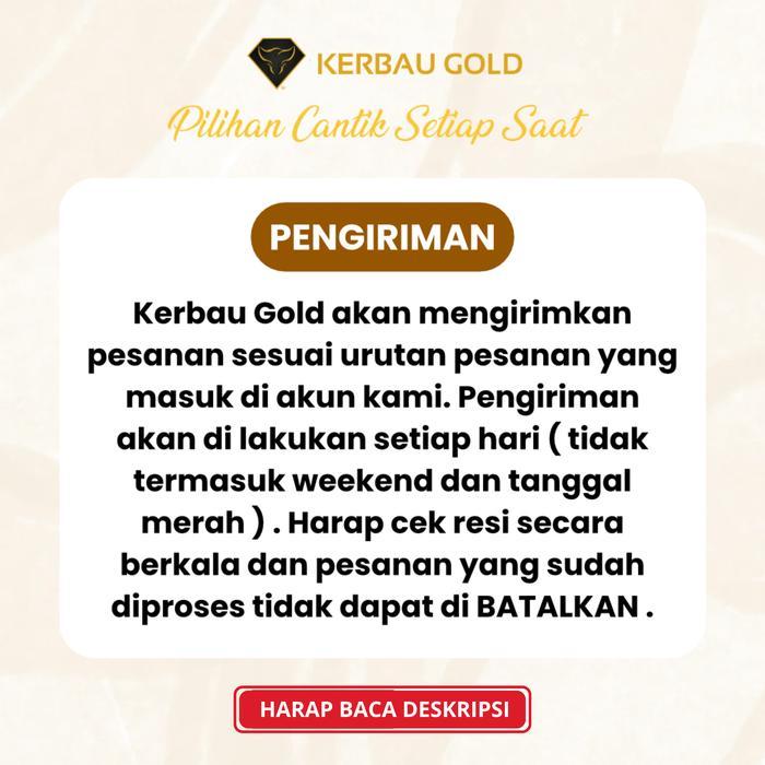 [Kerbau Gold] Gelang Emas Tambang Korea 17K - Emas 100%