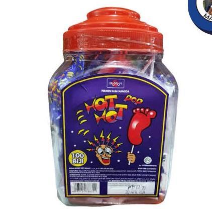 Permen Kaki Hot Kaki / Permen Kaki Merah / Permen Hot Hot Toples 100 Butir