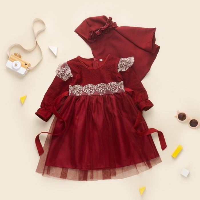 hm4x Dress Gamis Anak Bayi Perempuan Lucu Katun Polos Putih Lembut