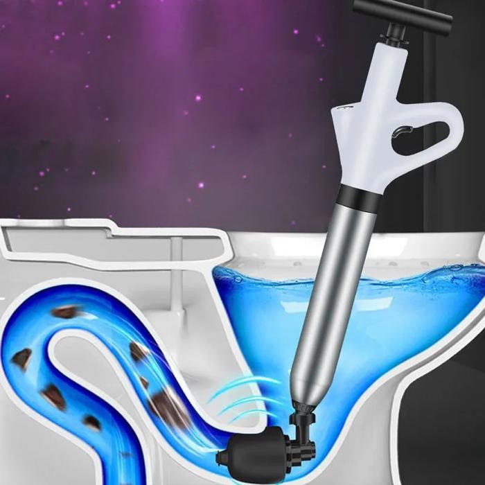 Alat Pompa Penyedot Pendorong Saluran Kloset Sedot WC Duduk Toilet Anti Mampet Tersumbat Plunger