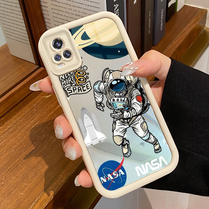 Casing Hp VIVO V20 VIVO V20 Pro Case HP Casing pola Astronot Kesing Kasing cermin Cesing Silikon Sof