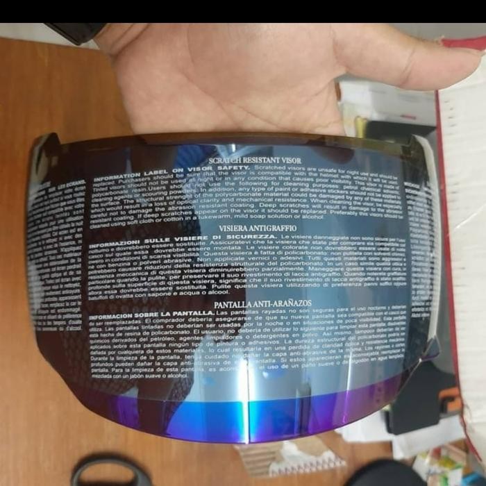Zeus Visor Iridium Zs 811 Blue
