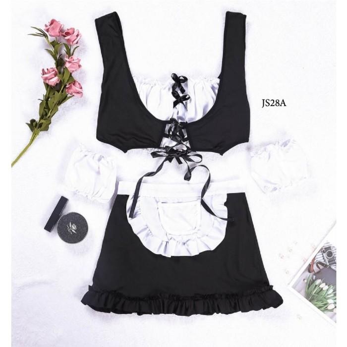 Cosplay Maid Wanita Baju Cosplay Pelayan Sexy Lingerie Big Size JS28A best seller