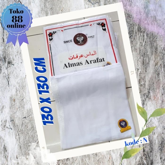 ASLI SORBAN ALMAS ARAFAT Putih READY STOCK