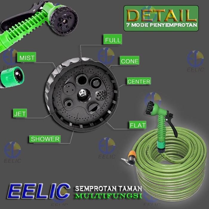 EELIC GAH-A30M GARDEN HOSE SELANG TAMAN 30 METER DAN DIAMETER SELANG 1/2" SELANG AIR MULTIFUNGSI