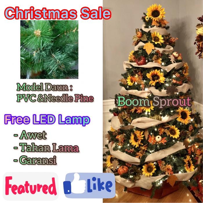 MURAH POHON NATAL 180 CM / 6 feet CHRISTMAS TREE 180CM / 1,8 meter