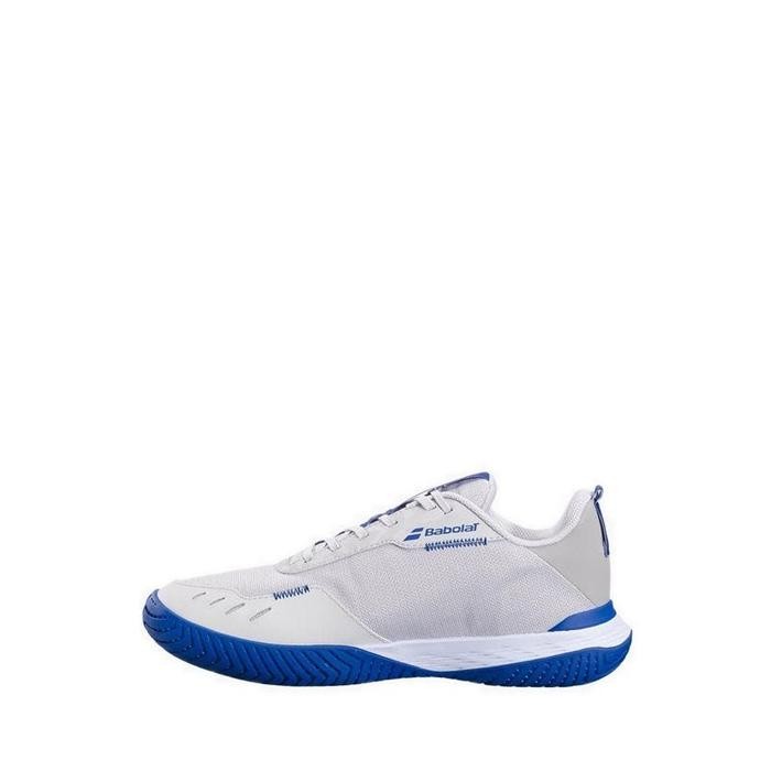 Sepatu Tenis Pria Babolat SFX EVO All Court - White/Blue BAB30S24555W