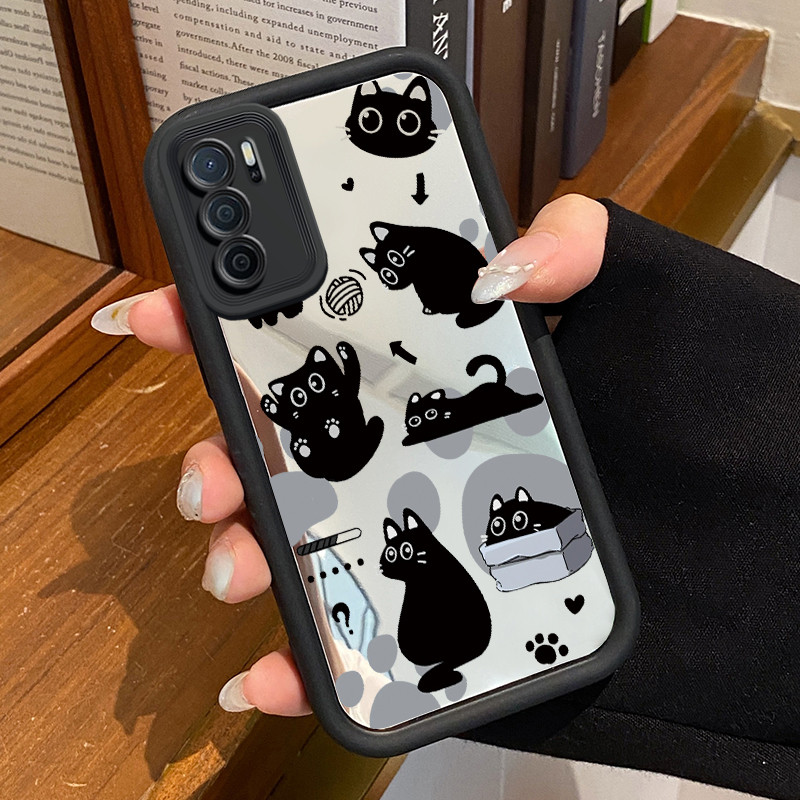 Casing Hp OPPO A16 OPPO A16s OPPO A54s Case Casing Kucing HP pola Kesing Kasing cermin Cesing Siliko