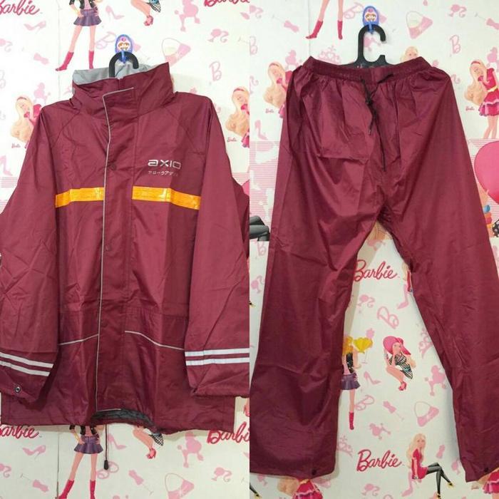 Jas Hujan AXIO Original XXL - XXXL - MERAHMARUN, XXL