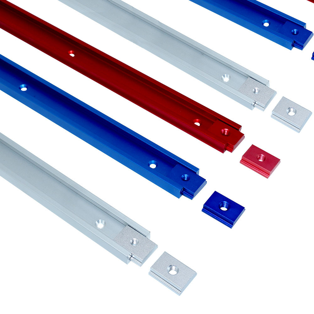 T-Slider For M6 M8 T Slot Nut T-track Slider T Block Square Nuts Aluminum Alloy For Woodworking Jigs