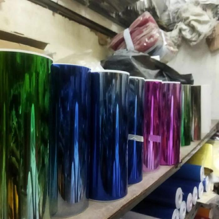 Stiker skotlet kaca helm, skotlet kaca mobil,skotlet iridium lebar 20cm