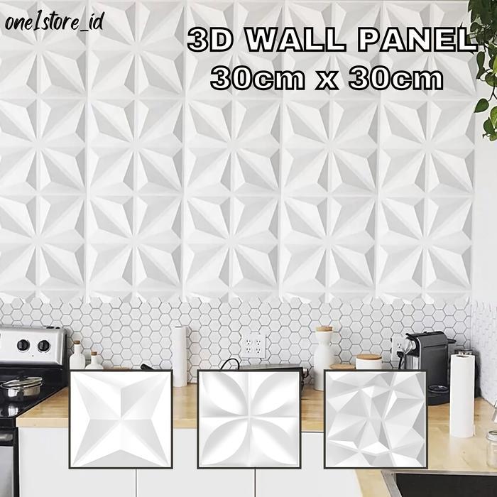 30x30cm 3D Wall Panel PVC Wallpaper Dinding PVC Dekorasi Dinding