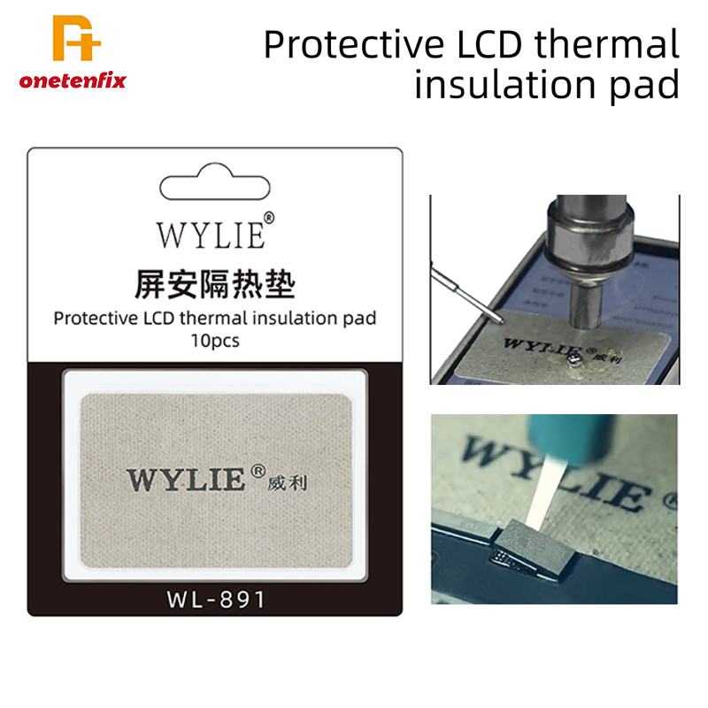 NEW WYLIE WL-891 IC Screen Transplant Protective LCD Thermal Safety Insulation Pad Wind Gun 380 °C D