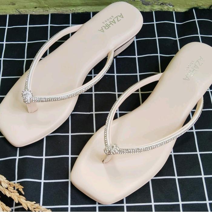 Azahra Bella Sandal Wanita Hak 3 Cm Sendal