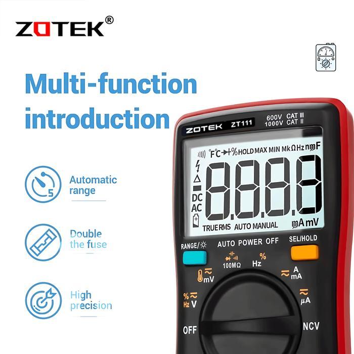 Isku - Avometer Digital Zotek Zt111 - Multitester Digital Zt111 Original