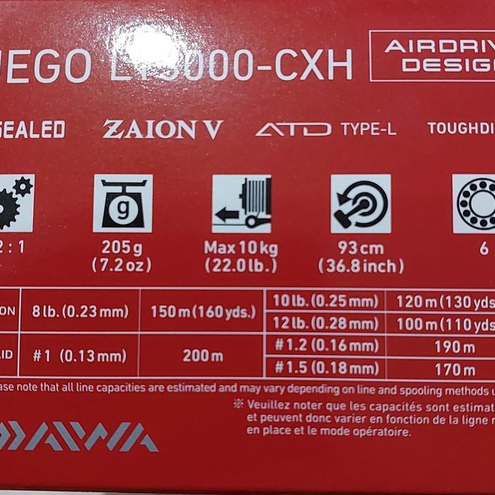 REEL DAIWA 2023 FUEGO LT 2500- 3000 CXH Best Quality