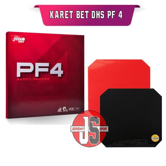 DHS PF4 40+ - KARET RUBBER BET BAT PINGPONG TENIS MEJA DHS PF-4