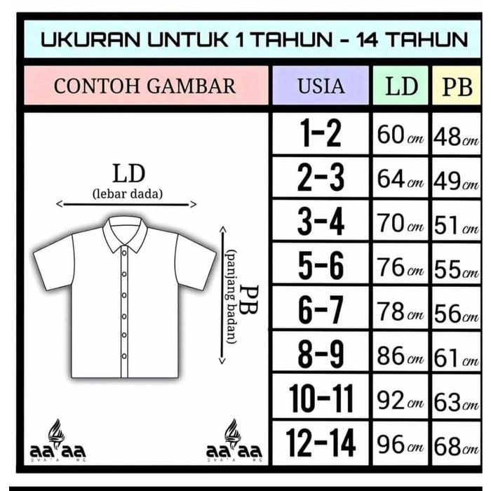 luto- Baju Koko Original Ovata Anak Terlaris 1-14 Tahun Lengan Panjang Polos Warna Hijau