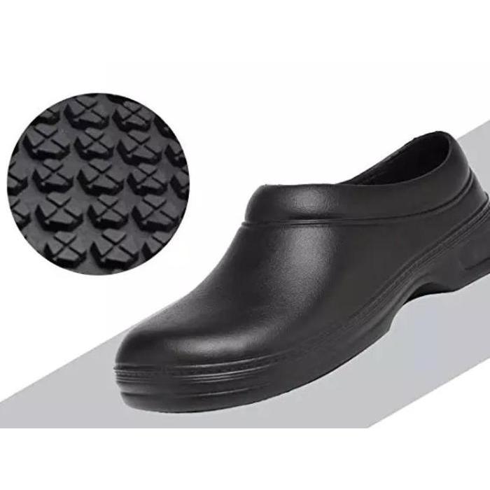 WAKO Chef Shoes Sepatu Chef Anti Slip Nyaman Hitam