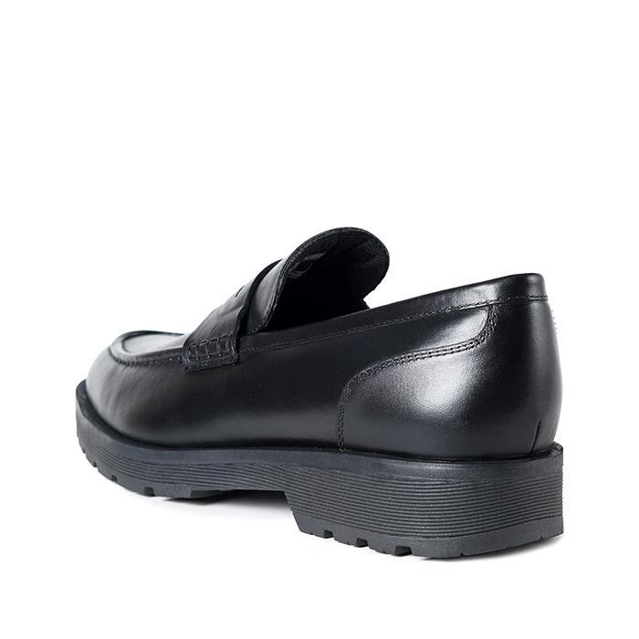 mgx1- Prabu - Sepatu Kulit Slip On Pria Prayoga Black Loafers Shoes Flat