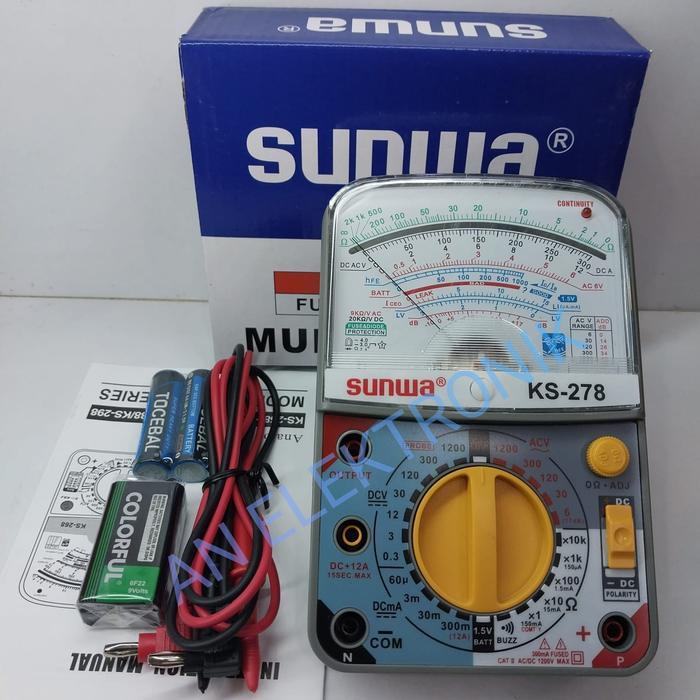 Multitester Analog Sunwa Ks-278 Multitester Original